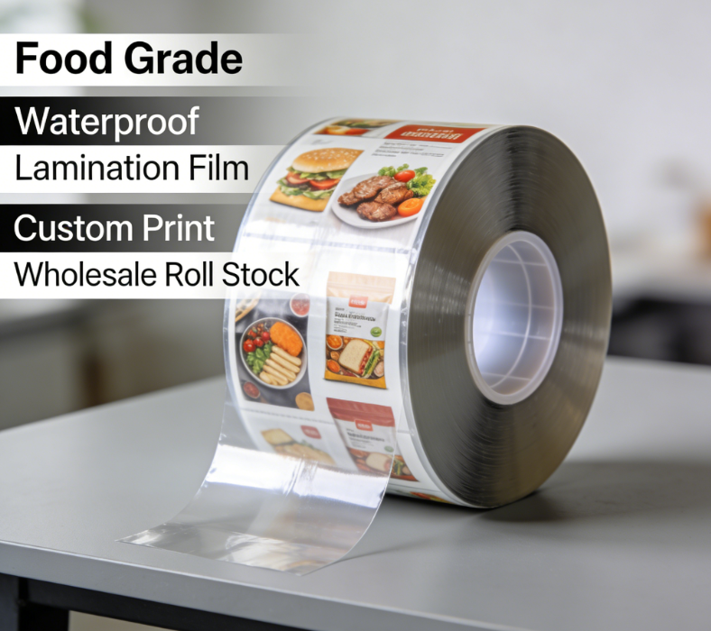Food Grade BOPP Lamineringsfilmrull Spesialtrykt fleksibel emballasjefilm